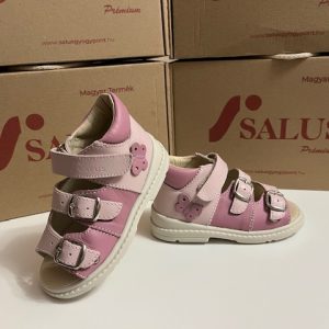 SALUS supinált rózsaszín pillangós lány szandál